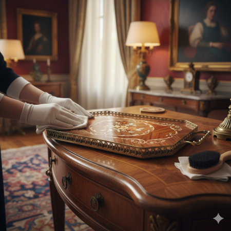 نگهداری سینی معرق